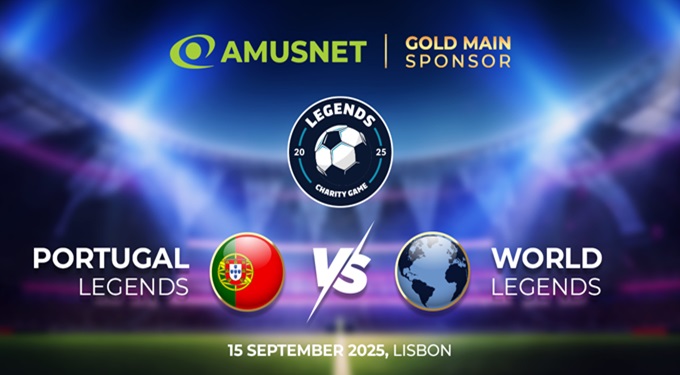 Amusnet sponsor della Legends Charity Game: obiettivo 1 milione di euro